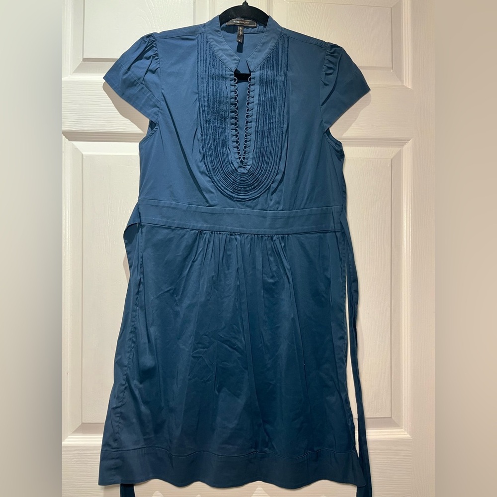 BCBGMaxAzria Navy Collared Dress